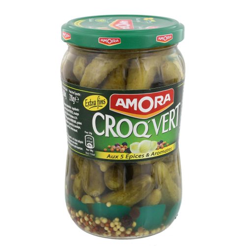 Cornichons 5 Epices & Aromates Amora - My French Grocery