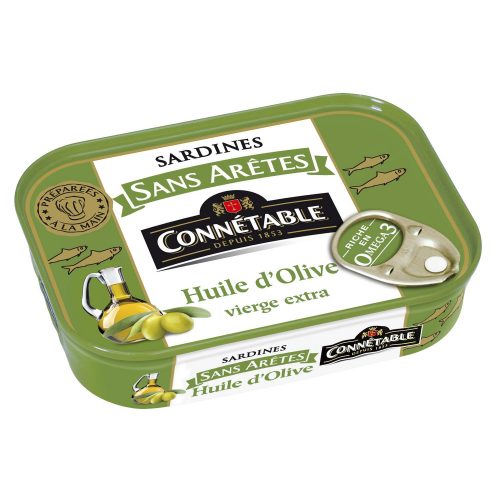 Sardines A L'Huile D'Olive Sans Arêtes Connétable - My French Grocery