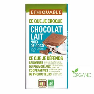 Cioccolato Al Latte Bio & Cocco Ethiquable