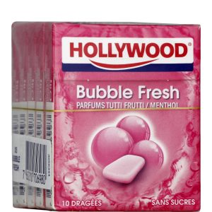 Tutti Fruti Kaugummi Hollywood  5 Schachteln - 70g