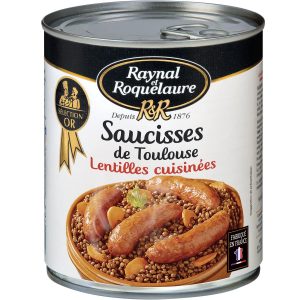 Saucisses Aux Lentilles Raynal & Roquelaure - My French Grocery