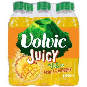 Exotischem Wasser Fruchtgeschmack Volvic Juicy