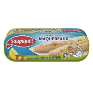 Filets de Maquereaux Au Citron & Huile D'Olive Saupiquet - My French Grocery