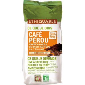 Café Moulu Bio - Pérou Ethiquable - My French Grocery