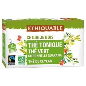 Thé Vert Citronnelle & Guarana Bio Ethiquable - My French Grocery