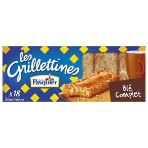 Biscottes Blé Complet "Grillettines" Pasquier - My French Grocery