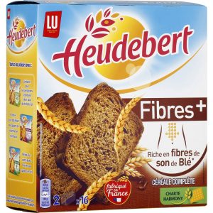 Biscottes Fibres+ Heudebert - My French Grocery