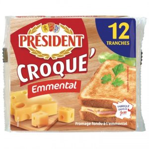 Fromage Croque Monsieur Emmental Président - My French Grocery