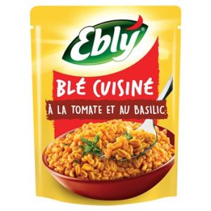 Blé Pré-cuit Cuisiné Tomate / Basilic Ebly