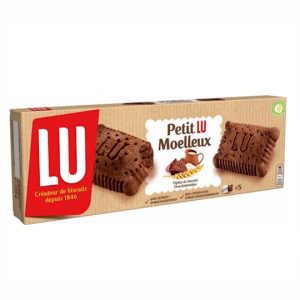Weiche Schokolade Kuchen Petit Lu Moelleux