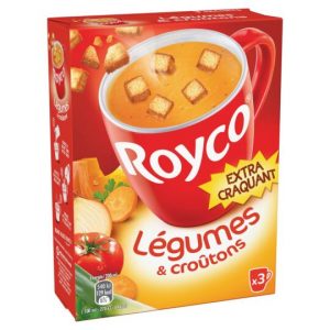 Dehydrierte Gemüsesuppe & Croutons Royco